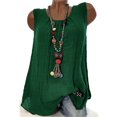 thumbnail image 2 of Timegard Camisoles Grande Taille pour Femmes Décontractées à Col Rond Sans Manches Haut Confortable de Couleur Unie Chandails de Base, 2 of 4
