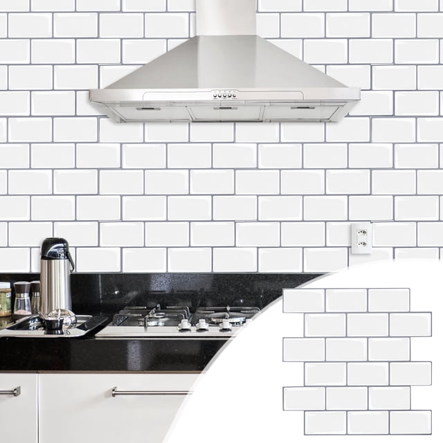 Dvkptbk Wall Stickers 3D Simulation Wall Stickers Self-stick Kitchen Bathroom Decor Home Decor on Clearance