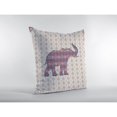 thumbnail image 3 of Silhouette d'Éléphant Coussin en Tissu Intérieur/extérieur Violet 16x16, 3 of 5