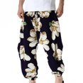 thumbnail image 2 of Birdeem Pantalon Décontracté Mode Rétro Imprimé Taille Mi-Haute pour Hommes, 2 of 9