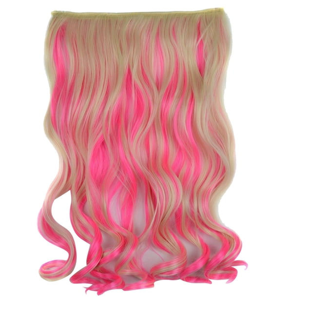 Mèches de Couleur, Extensions de Cheveux à Cinq Pinces, Pièce de Perruque Bouclée, Rideau pour Cheveux