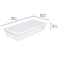 thumbnail image 2 of Sterilite 39 L Storage Box, Clear Plastic Storage Bin with Snap-on Lid, White, 2 of 6