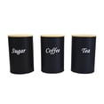 thumbnail image 1 of Storage Containers Product Category Set Of 3 Coffee Tea And Canister – Kitchen Storage Jars With Lid And Name Marker – Flour Container Product Title Storage Containers Set Of 3 Coffee Tea And Canister, 1 of 7