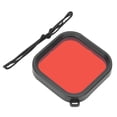 thumbnail image 1 of ABS Dustproof Photograph Waterproof Housing Case Diving Lens Filter Dive Accessories for GoPro 8Red, 1 of 8