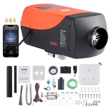 VEVOR Bluetooth App Control Diesel Air Heater, 12V 8KW Diesel Heater with Automatic Altitude Adjustment, Remote Control and LCD, Diesel Parking Heater for RV Trailer Camper Van Boat And Indoors