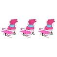 thumbnail image 1 of Ostrich Chaise de Plage Confort pour Dames, Rose (3 Pack), 1 of 10