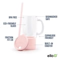 thumbnail image 2 of Ello Nova 18 oz Glass Travel Mug with Straw, 2 of 6