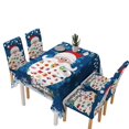 thumbnail image 2 of facefd 140*180CM Nappe de Noël Housse de Chaise Ensemble Décorations de Noël Imperméable Décoration de Table de Souper de Noël pour Restaurant Terrasse, 2 of 4