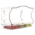 thumbnail image 1 of SXcggal Window Bird Feeders With Strong Suction Cups Color Printed For Wild Birds Garden Yard Clear Bird Feeders For Window Viewing Outdoors Window Bird Feeder For Cats Practical Bird Feeders, 1 of 8