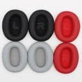 thumbnail image 4 of 2x Ear Pads Earphones Solid leather and sponge Color Leather Cushion Gaming Headset Earpads Hearing Protection Hoop Replacement for W820BT Red, 4 of 9
