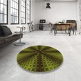 thumbnail image 4 of Ahgly Company Machine Washable Indoor Rectangle Transitional Olive Green Area Rugs, 7' x 9', 4 of 7