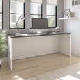 thumbnail image 2 of Bureau étroit sans caisson (72 po larg.) Pro-Concept Plus de Bestar, blanc et gris profond, 2 of 3