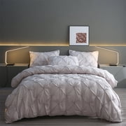 suxuMhao Full Bedding Sets - 3-Piece Bed Comforter Set, Includes 1 quilt cover (78×90in) & 2 Pillowcases (20×30in), Soft Bedding for Bedroom, Durable Full Bed Comforter Bedding Set.Light Grey