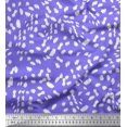 thumbnail image 1 of Soimoi Purple Poly Georgette Fabric Cow Animal Skin Print Fabric by the Yard 42 Inch Wide, 1 of 3