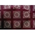 thumbnail image 5 of oneOone Cotton Silk Dark Magenta Fabric Block Craft Projects Decor Fabric Printed By The Yard 42 Inch Wide, 5 of 5