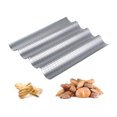 thumbnail image 1 of French Bread Baguette Mold Wave Shape baguette tray Black, 1 of 8