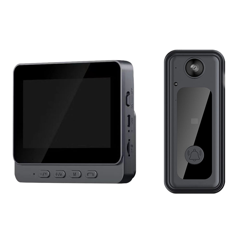 Bgsha 4.3\" Screen Wireless Video Doorbell Phone Security Camera Door Bell Intercom