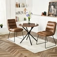 thumbnail image 1 of Homy Casa - Ensemble de 2 chaises d'appoint en similicuir, 1 of 11