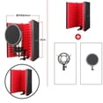 thumbnail image 2 of Langgg Foldable Metal Mic Isolation Shield for Microphone Recording Equipment, 2 of 9
