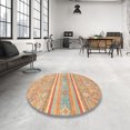 thumbnail image 3 of Ahgly Company Tapis d'Intérieur Rectangulaire Abstrait Orange Tapis de Zone Abstrait, 2 Pieds x 4 Pieds, 3 of 6