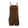 thumbnail image 4 of Robe de Tennis pour Femmes avec Shorts Intégrés, Robe de Golf d'Été Athlétique à Bretelles Spaghetti, Mini Combinaison-Robe avec Poches, 4 of 5