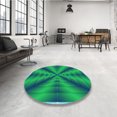 thumbnail image 4 of Ahgly Tapis Rectangulaire Lavable en Machine Intérieur Vert Printemps Transitionnel, 7 Pieds x 10 Pieds, 4 of 7