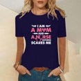 thumbnail image 2 of Pompotops Mode Femmes Tops Drôle Printe CasualFit Tee Shirts Blouse Chemise Imprimée, 2 of 5
