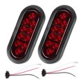 thumbnail image 3 of Side Marker Light Side Marker Lamp Truck Taillight Warning Light Led Lamp 2pcs 10LED Side Marker Light 6in Red Oval Waterproof Truck Taillight  Mounted, 3 of 8