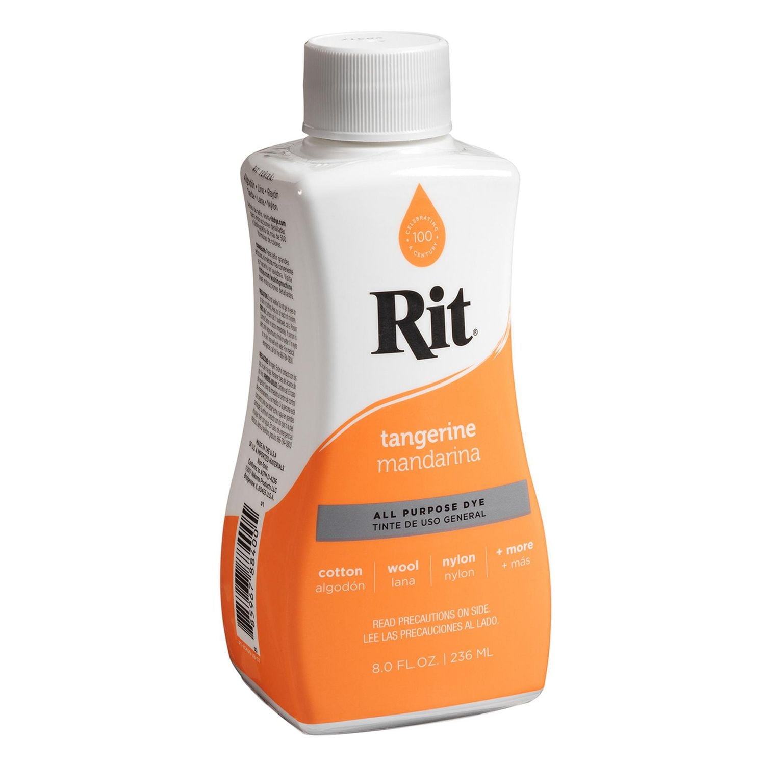 RIT All Purpose Liquid Dye, Tangerine, 236 mL (8 oz)