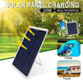 thumbnail image 1 of 2X 20W Solar Panel 12V 10A Battery Controller Car Charger Outdoor Battery Supply for Vehicle Battery with OBD Plug, 1 of 3