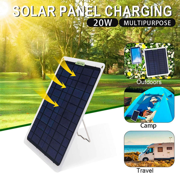 2X 20W Solar Panel 12V 10A Battery Controller Car Charger Outdoor Battery Supply for Vehicle Battery with OBD Plug