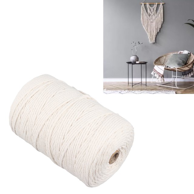 Embroidery Thread, Widely 273 Yards Cotton Thread 3mm Wide for Craft DIY