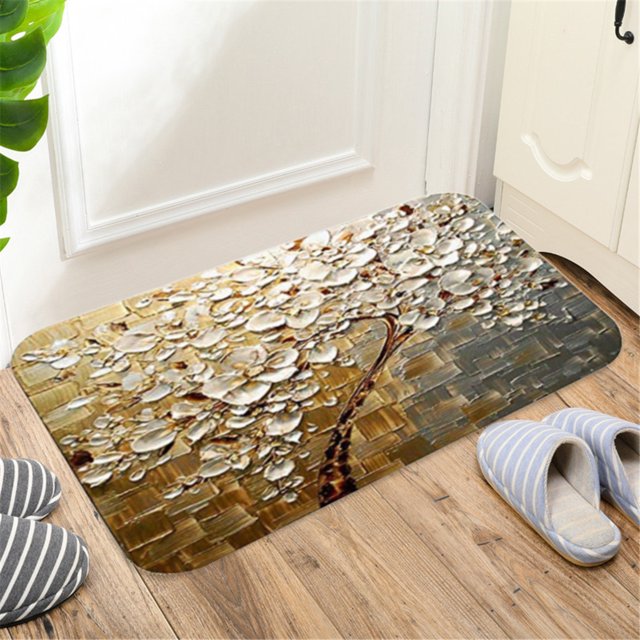 Mefallenssiah Rectangle Non-Slip Door Mat Bedroom Kitchen Entrance Print Floor Mat Doormats