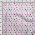 thumbnail image 4 of oneOone Tissu Polyester Lycra Rose Fuchsia Ciseaux Matériel de Robe Tissu Imprimé Tissu au Mètre 56 Pouces de Large, 4 of 5