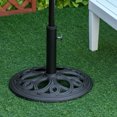 thumbnail image 2 of Outsunny Base de Support pour Parasol de Patio, Convient à un Poteau de 1,5 Pouces, 2 Pouces, Noir, 2 of 9