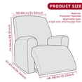 thumbnail image 2 of Dznils Printed Recliner Chair Cover Polyester Stretch Recliner Sofa Slipcover, Black Leaves, 2 of 10