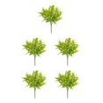 thumbnail image 3 of QualitChoice Plastic Artificial Flowers Fake False Plants Garden SH yellow 5Set, 3 of 6
