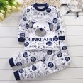 thumbnail image 2 of Pisexur Tenue d'Automne pour Bébé Fille Garçon, Ensemble 2 Pcs, Ensembles de Pyjamas pour Tout-Petit Bébé, Chandails à Col Rond à Manches Longues et Pantalons, Mode Décontractée, Ensemble de Vêtements de Nuit en Coton pour Garçons, 3 Mois à 6 Ans, 2 of 3