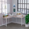 thumbnail image 1 of Bureau d'Ordinateur Style Minimaliste Moderne en Forme de L, Bureau d'Étude Adapté pour Bureau à Domicile, 1 of 8