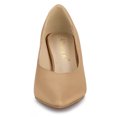 thumbnail image 2 of BLISSFUL STEP Women's Pointed Toe Low Kitten Heels Pumps, 2 of 6