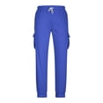 thumbnail image 4 of Moxiu Pantalon Cargo Jogger Extensible pour Homme à Multiples Poches, Pantalon de Survêtement à Cordon pour l'Hiver, Randonnée Décontractée, Bleu, G, 4 of 9