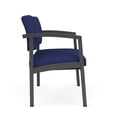 thumbnail image 4 of Lenox Steel Reception Waiting Room Bariatric Chair / Charcoal Steel / Blue, 4 of 5