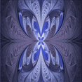 thumbnail image 1 of Ahgly Company Machine Washable Indoor Square Transitional Midnight Blue Area Rugs, 7' Square, 1 of 7
