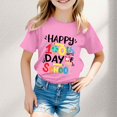 thumbnail image 2 of FhsagQ le 7 Juillet Garçon et Fille Mode Décontractée Imprimé Col Rond Ample Manche Courte T-Shirt Haut Filles Printemps le 7 Juillet T-Shirts Taille 14-16 Plus Fille Chemises d'Été Taille 10-12 7-8 Ans, 2 of 4