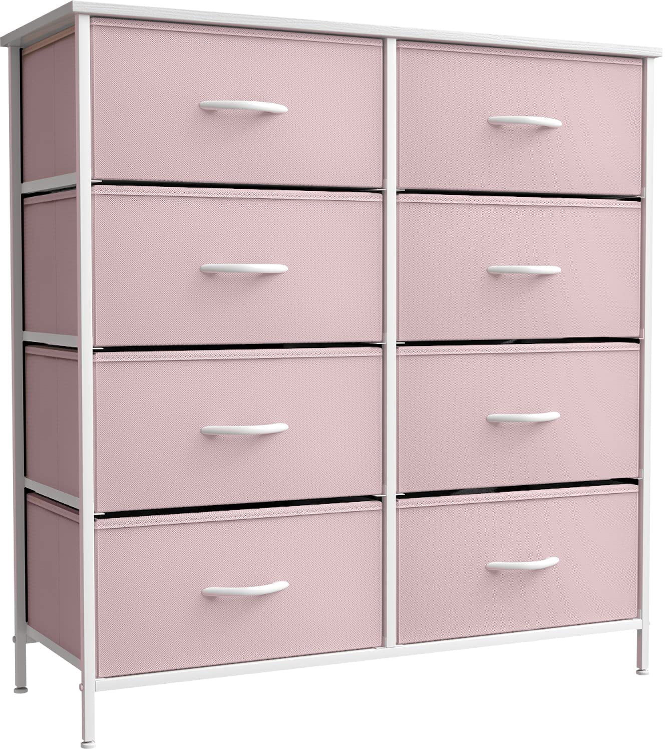 Sorbus Kids Dresser with 10 Drawers - Storage Unit Organizer chest for clothes - Bedroom, Kids Room, Nursery, closet (Pink, 34 x 12 x 47-10 Drawer)