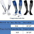 thumbnail image 2 of LNGOOR Compression Socks Medical Varicose Veins Nylon Medical Nursing Stockings Fit For Sports Black compression Socks For Anti Fatigue, 2 of 7