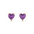 thumbnail image 1 of Heart Birthstone Stud Earrings, 1 of 4