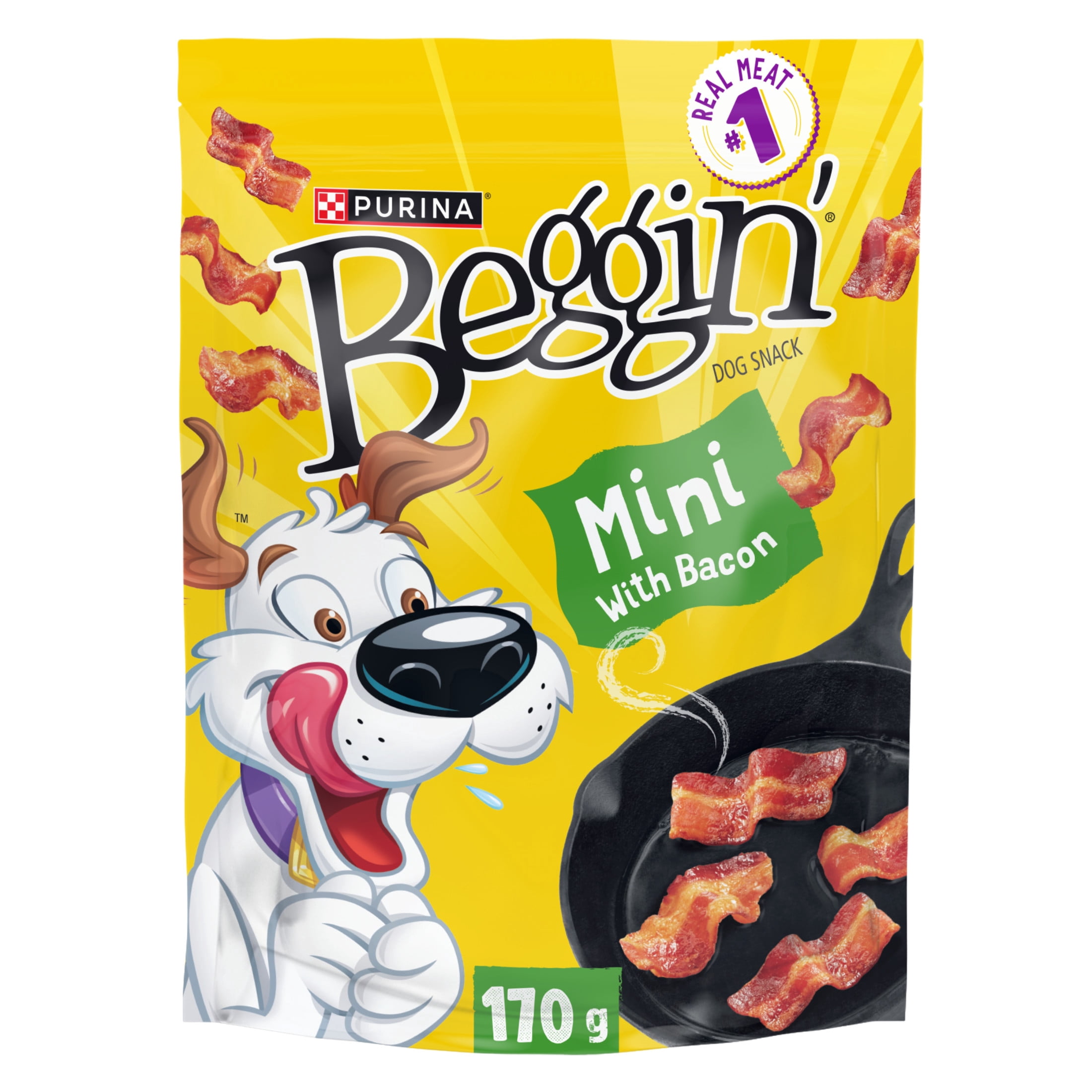 Beggin' Strips Mini with Bacon, Soft Dog Treats 170 g