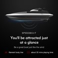 thumbnail image 3 of Bateau de Course Bateau Électrique Rc Étanche 2,4 g Bateau Télécommandé pour Enfants hors-Bord 4 Canaux Bateau de Course Haute Vitesse Bateau Rc Électrique Rechargeable, 3 of 8