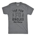 thumbnail image 1 of Mens The Fun Uncles State Champs T Shirt Funny Cool Uncle Champion Tee for Guys (Dark Heather Grey - UNCLES) - 3XL, 1 of 3
